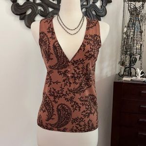 Floral Sleeveless Sweater